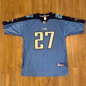 NFL Tennessee Titans Eddie George #27 Jersey Mens XL Equipment Reebok Vtg